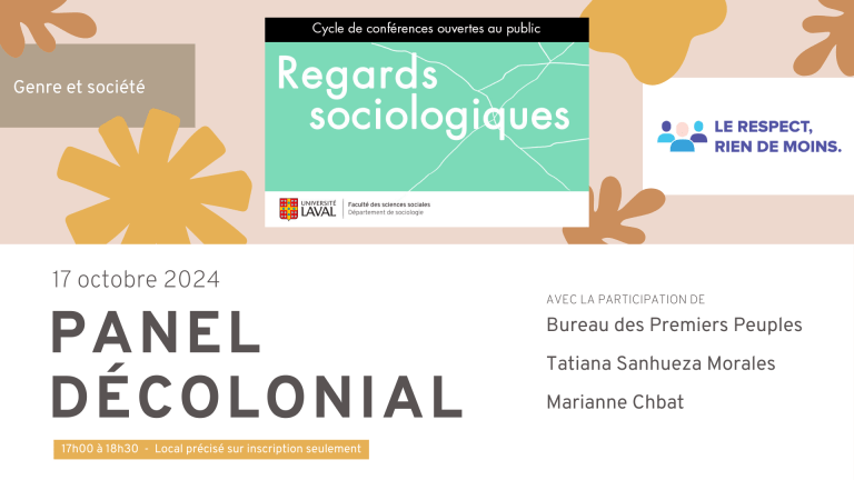 visuel du panel décolonial